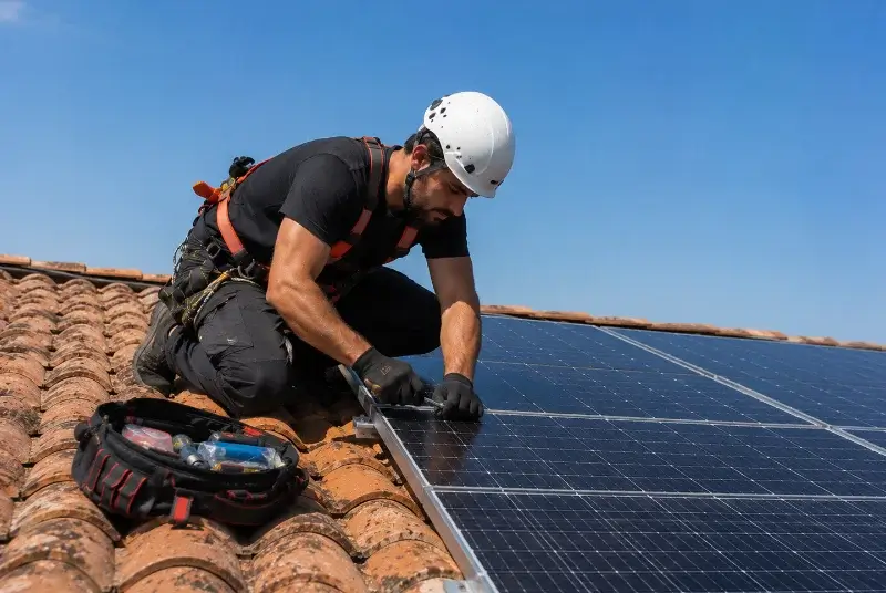 Maintenance et monitoring de panneaux solaires à Sauvagnon